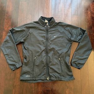 Nike Women’s Black Windbreaker Storm-fit Rain Jacket Size Large Full Zip